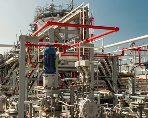 oil factory at the territory